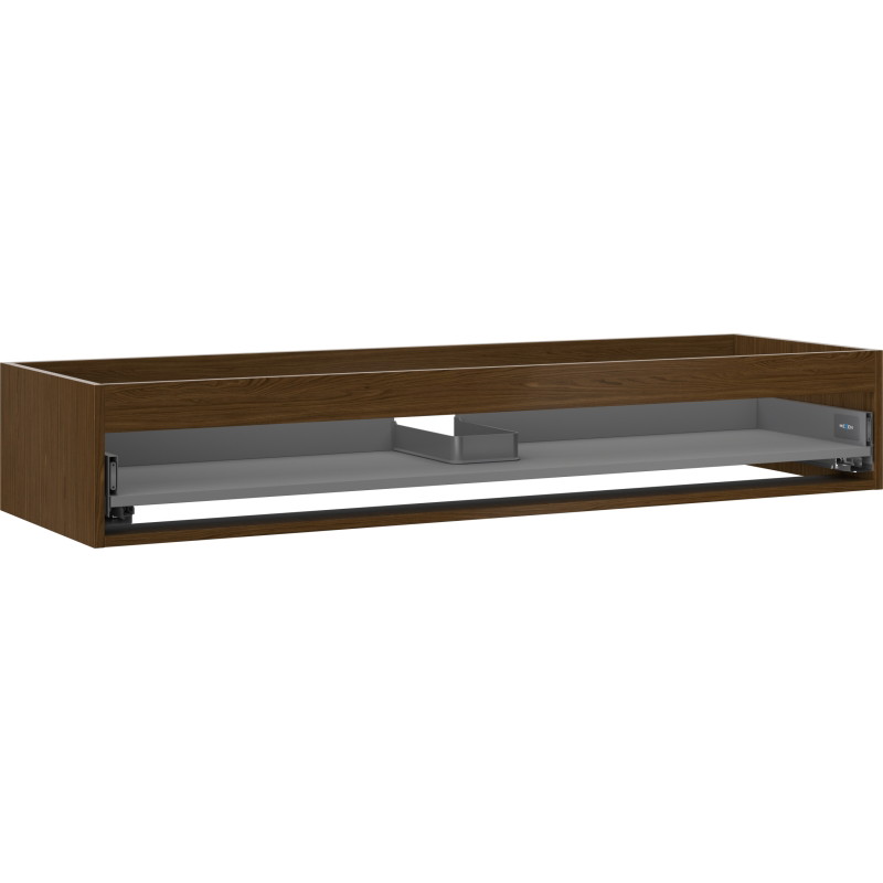 Mexen Box-A korpus ormarića ispod umivaonika 140 cm, 1 ladica, orah - 91AX0-1400-235-1-86