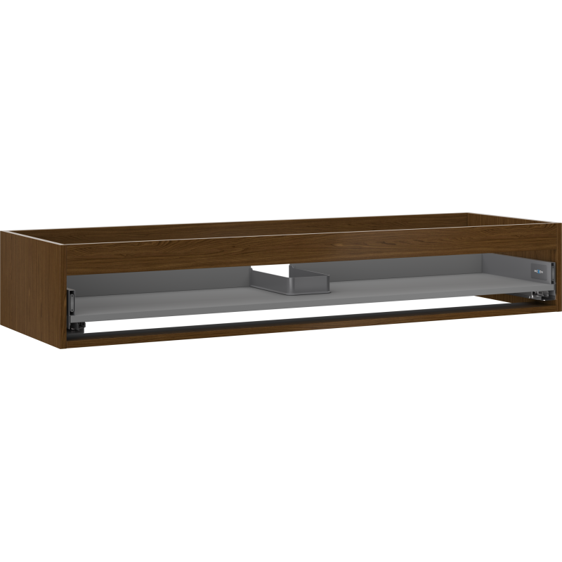 Mexen Box-A korpus szafki podumywalkowej 140 cm, 1 szuflada, orzech - 91AX0-1400-235-1-86