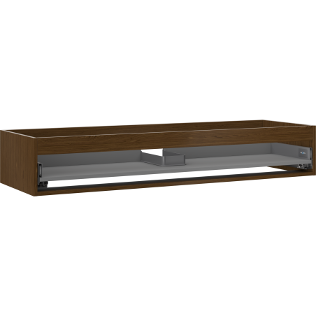 Mexen Box-A corpo de armário de lavatório 140 cm, 1 gaveta, nogueira - 91AX0-1400-235-1-86