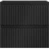Mexen Rivel Badezimmerschrank 50 cm, 2 Schubladen, gerillt, schwarz matt - 91A20-05047-2-BFF71