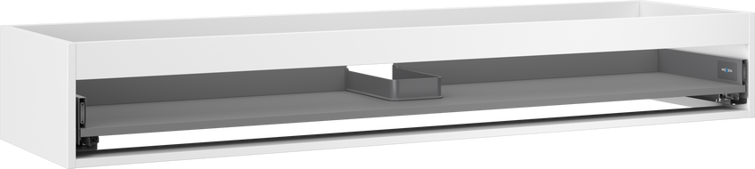 Mexen Box-A kastlichaam voor wastafelonderkast 160 cm, 1 lade, wit mat - 91AX0-1600-235-1-01