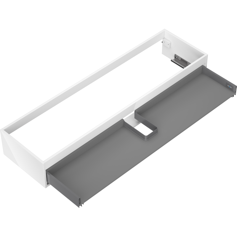 Mexen Box-A korpus szafki podumywalkowej 160 cm, 1 szuflada, biały połysk - 91AX0-1600-235-1-00