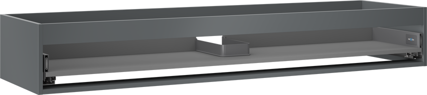 Mexen Box-A ohišje omarice za umivalnik 160 cm, 1 predal, grafit mat - 91AX0-1600-235-1-66