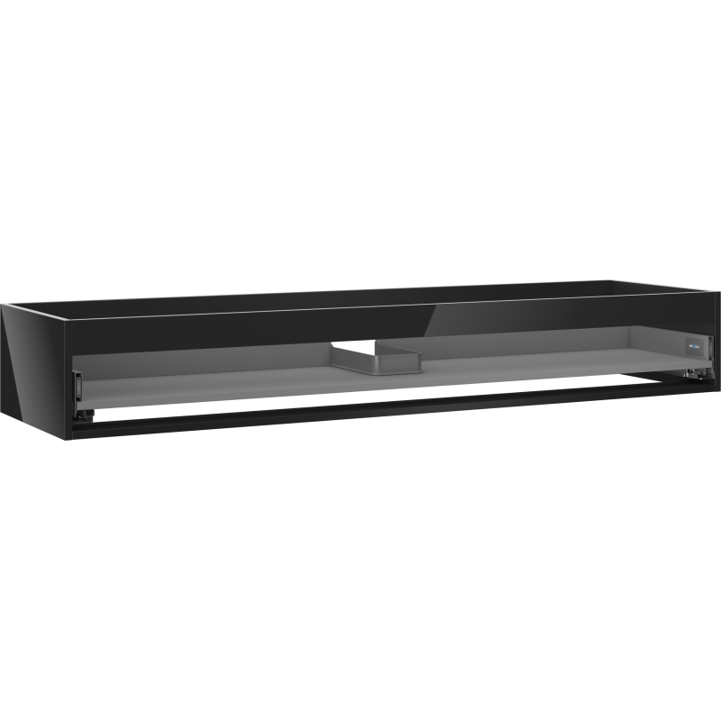 Mexen Box-A korpus szafki podumywalkowej 160 cm, 1 szuflada, czarny połysk - 91AX0-1600-235-1-70
