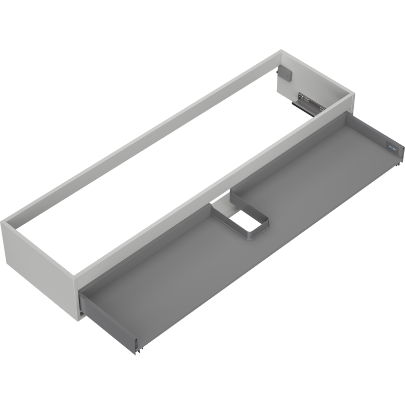 Mexen Box-A corpo del mobile sotto lavabo 160 cm, 1 cassetto, grigio opaco - 91AX0-1600-235-1-62