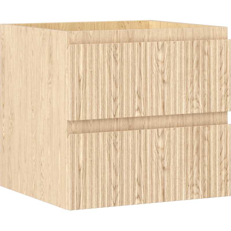 Mexen Rivel kylpyhuonekaappi pesualtaan alle 50 cm, 2 laatikkoa, uritettu, tammi - 91A20-05047-2-BFF81