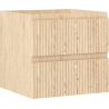 Mexen Rivel Badezimmerschrank 50 cm, 2 Schubladen, geriffelt, Eiche - 91A20-05047-2-BFF81