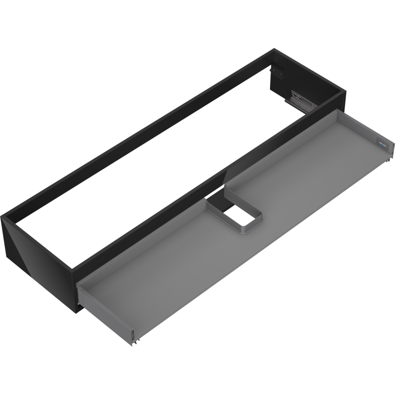 Mexen Box-A korpus szafki podumywalkowej 160 cm, 1 szuflada, czarny połysk - 91AX0-1600-235-1-70