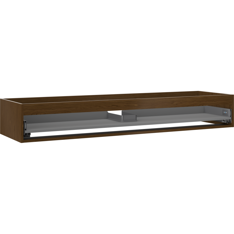 Mexen Box-A korpus szafki podumywalkowej 160 cm, 1 szuflada, orzech - 91AX0-1600-235-1-86
