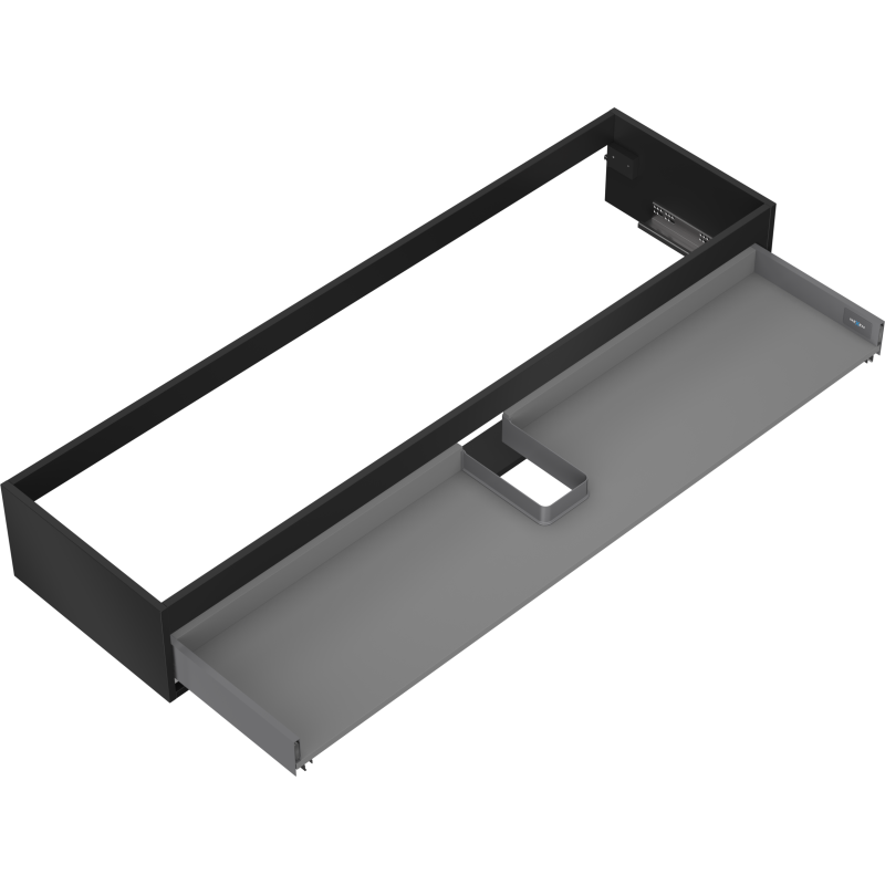 Mexen Box-A caisson de meuble sous-lavabo 160 cm, 1 tiroir, noir mat - 91AX0-1600-235-1-71