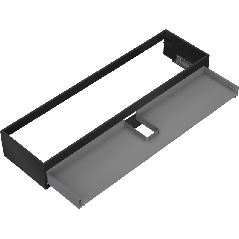 Mexen Box-A kućište ormarića ispod umivaonika 160 cm, 1 ladica, crna mat - 91AX0-1600-235-1-71