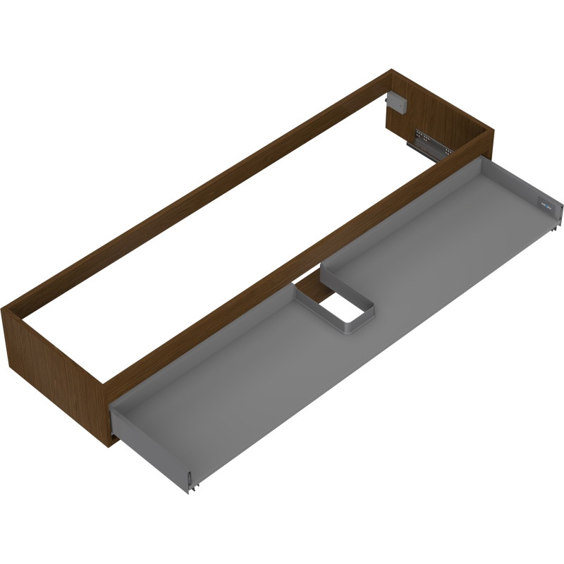 Mexen Box-A korpus ormarića ispod umivaonika 160 cm, 1 ladica, orah - 91AX0-1600-235-1-86