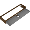 Mexen Box-A korpus szafki podumywalkowej 160 cm, 1 szuflada, orzech - 91AX0-1600-235-1-86