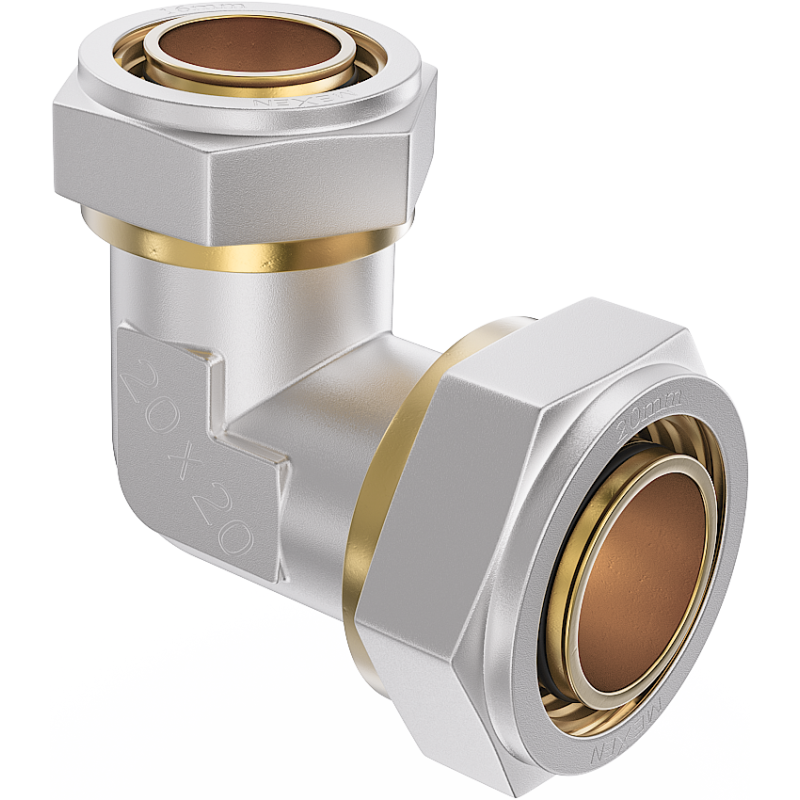 Mexen PEX-S coude réducteur vissé PEX 25 x 20 - W97225-2520-00