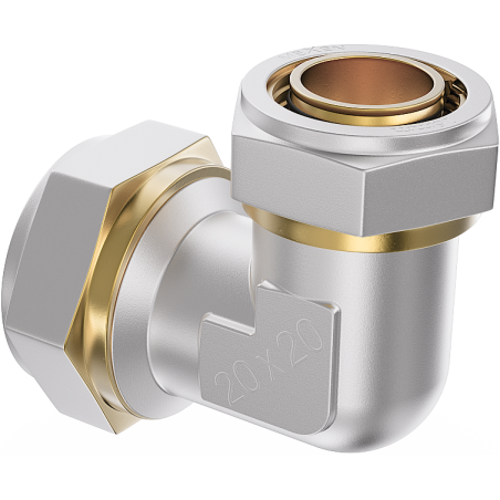 Mexen PEX-S coude réducteur vissé PEX 25 x 20 - W97225-2520-00