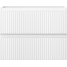 Mexen Rivel badkamerkastje onder wastafel 60 cm, 2 laden, gegroefd, wit mat - 91A20-06047-2-BFF01