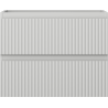 Mexen Rivel Badezimmer-Unterschrank 60 cm, 2 Schubladen, geriffelt, grau matt - 91A20-06047-2-BFF62