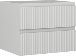 Mexen Rivel mobile da bagno sottolavabo 60 cm, 2 cassetti, scanalato, grigio opaco - 91A20-06047-2-BFF62