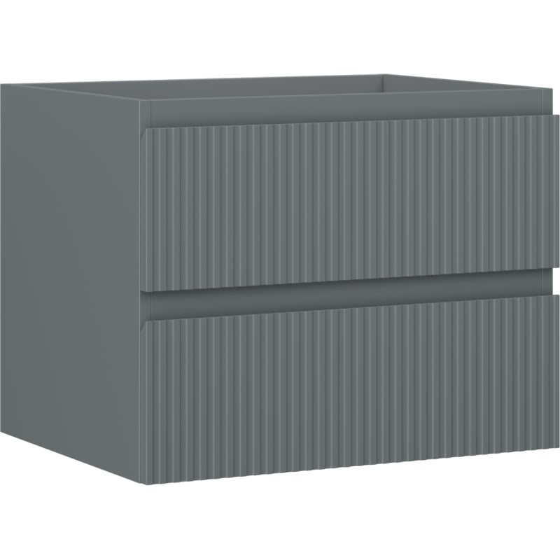 Mexen Rivel vannitoakapikuse kapp 60 cm, 2 sahtliga, soonikuline, matt grafiit - 91A20-06047-2-BFF66