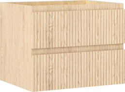 Mexen Rivel mobile da bagno sottolavabo 60 cm, 2 cassetti, scanalato, rovere - 91A20-06047-2-BFF81