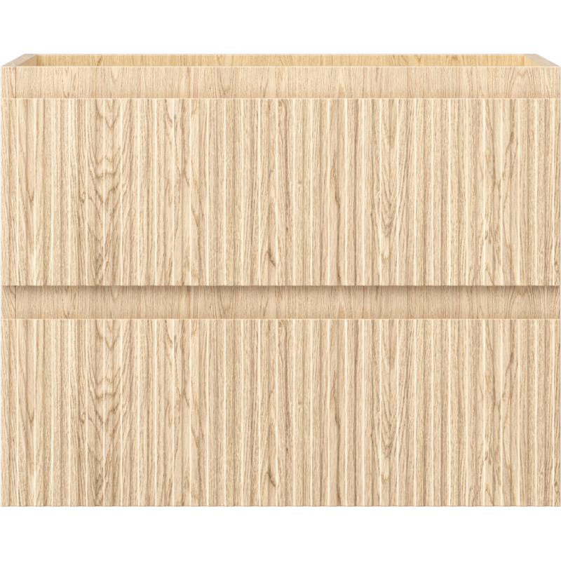 Mexen Rivel mobile da bagno sottolavabo 60 cm, 2 cassetti, scanalato, rovere - 91A20-06047-2-BFF81