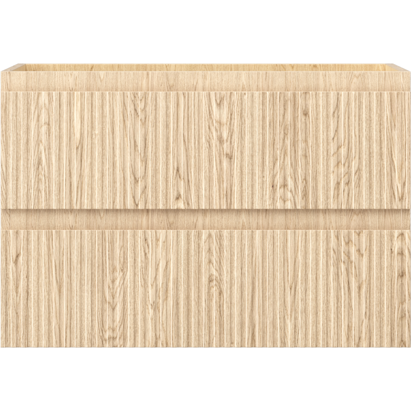 Mexen Rivel armário de casa de banho de 70 cm, 2 gavetas, frisado, carvalho - 91A20-07047-2-BFF81