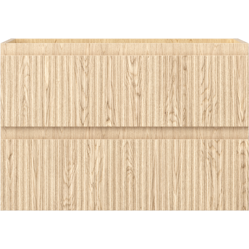 Mexen Rivel badkamerkast onder wastafel 70 cm, 2 lades, gegroefd, eik - 91A20-07047-2-BFF81