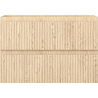 Mexen Rivel badkamerkastje onder wastafel 70 cm, 2 laden, gegroefd, eik - 91A20-07047-2-BFF81