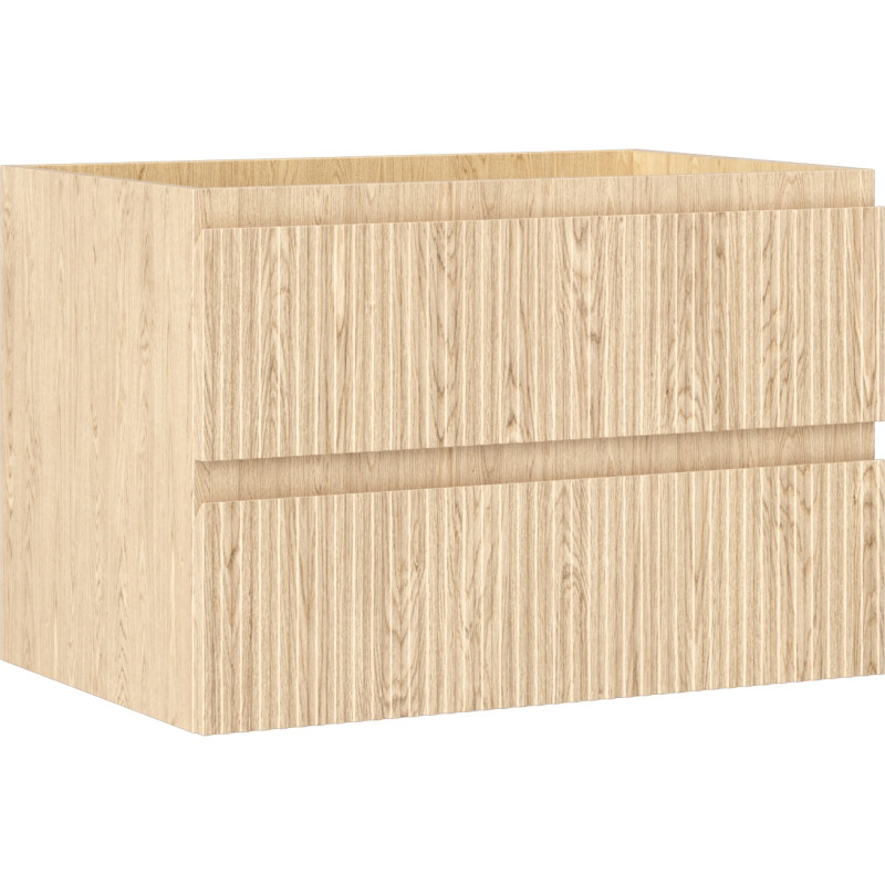 Mexen Rivel 70 cm valamu alune kapis, 2 sahtlit, soonitud, tamm - 91A20-07047-2-BFF81