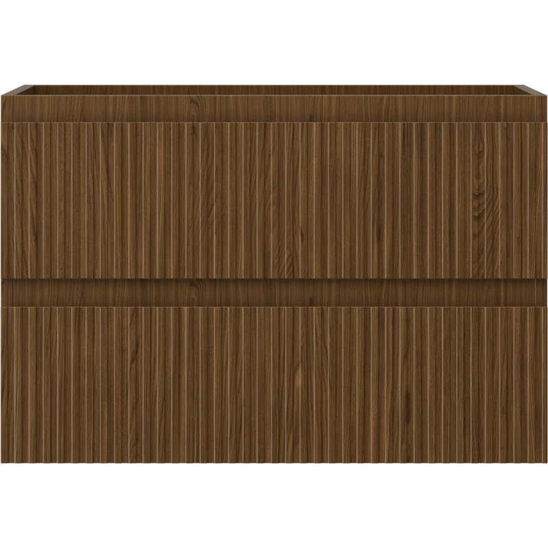 Mexen Rivel mueble de baño bajo lavabo 70 cm, 2 cajones, ranurado, nogal - 91A20-07047-2-BFF86