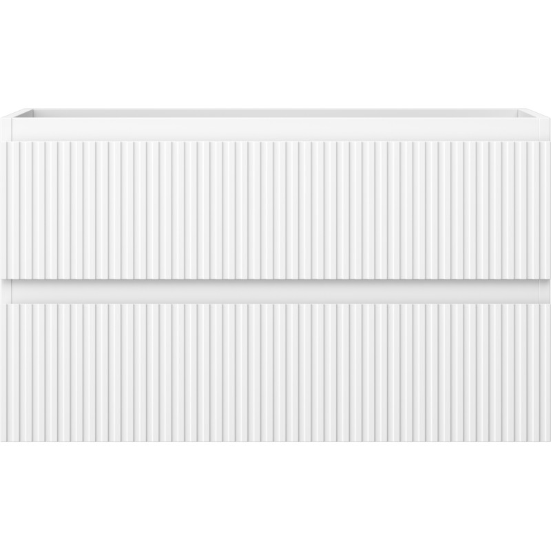 Mexen Rivel vannitoa valamukapp 80 cm, 2 sahtlit, sooneline, valge matt - 91A20-08047-2-BFF01