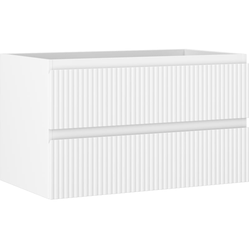 Mexen Rivel vannitoa valamukapp 80 cm, 2 sahtlit, sooneline, valge matt - 91A20-08047-2-BFF01