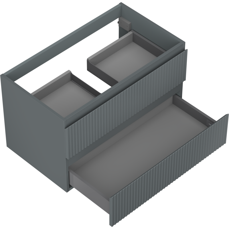 Mexen Rivel Buedzëmmerënnerbau 80 cm, 2 Schief, gefierft, gro matte - 91A20-08047-2-BFF66