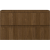 Mexen Rivel badkamerkastje onder de wastafel 80 cm, 2 laden, gegroefd, walnoot - 91A20-08047-2-BFF86