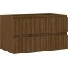 Mexen Rivel Badezimmer-Unterschrank 80 cm, 2 Schubladen, gerillt, Nussbaum - 91A20-08047-2-BFF86