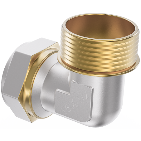 Mexen PEX-S coude à visser PEX 20 x 1/2 GZ - W97227-2012M-00