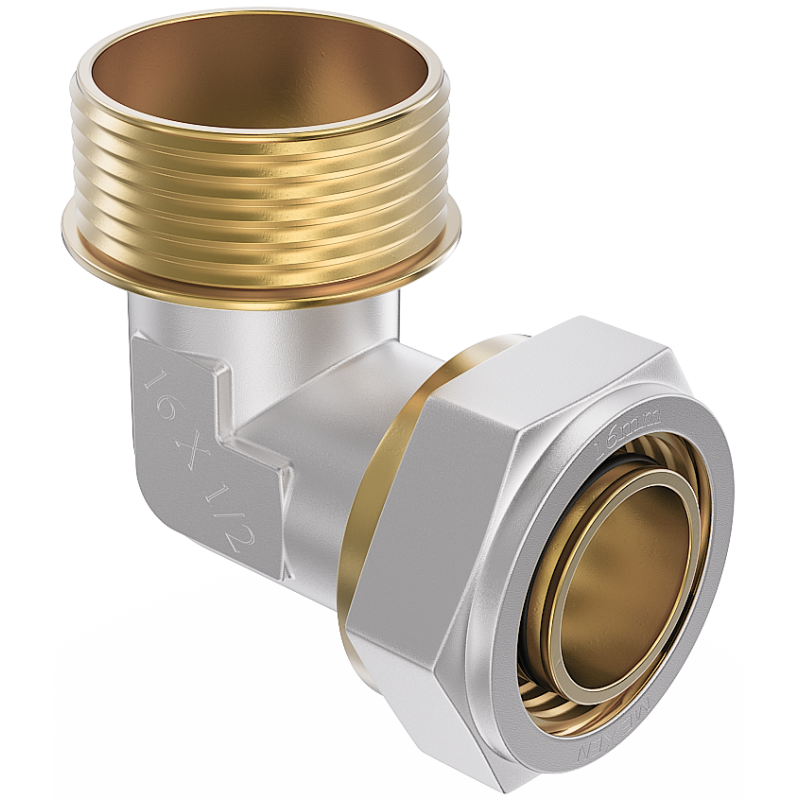 Mexen PEX-S compression elbow PEX 16 x 1/2 M - W97227-1612M-00