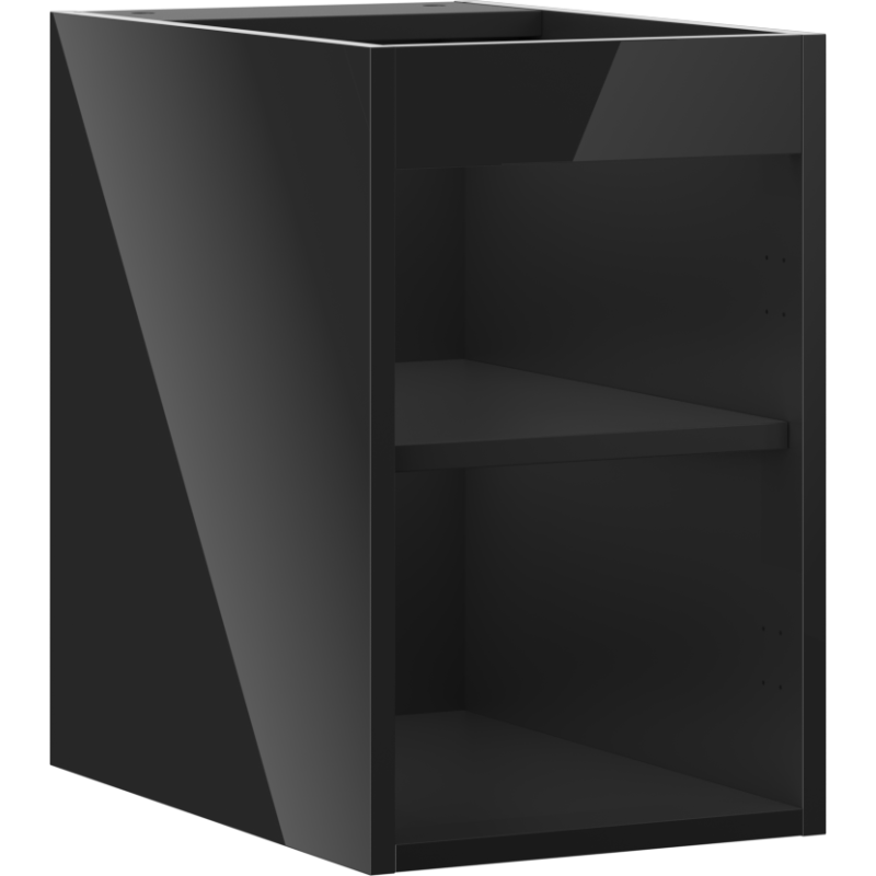 Mexen Box-A kastlichaam voor wastafelonderkast 30 cm, zwart glans - 91AX1-0300-470-1-70