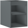 Mexen Box-A Korpus für Waschbeckenunterschrank 35 cm, Graphit matt - 91AX1-0350-470-1-66