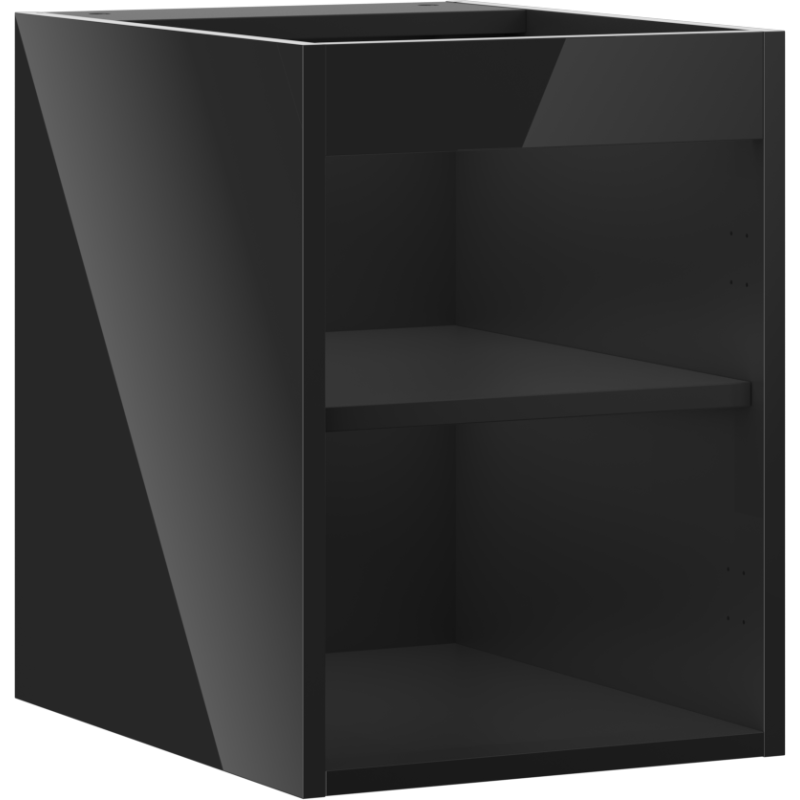 Mexen Box-A corpo de armário para lavatório 35 cm, preto brilhante - 91AX1-0350-470-1-70