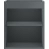 Mexen Box-A valamukapi karkass 40 cm, matt grafiit - 91AX1-0400-470-1-66