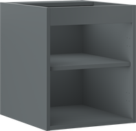 Mexen Box-A valamukapi karkass 40 cm, matt grafiit - 91AX1-0400-470-1-66