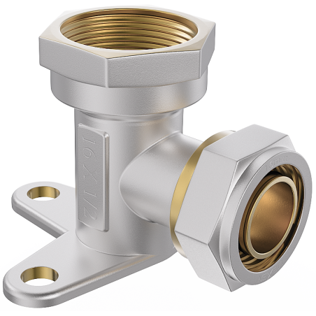 Mexen PEX-S Wandwinkel geschraubt mit Lasche PEX 20 x 1/2 IG - W97228-2012F-00