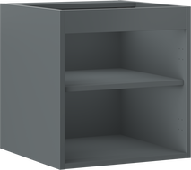 Mexen Box-A cuerpo del gabinete bajo lavabo de 45 cm, grafito mate - 91AX1-0450-470-1-66