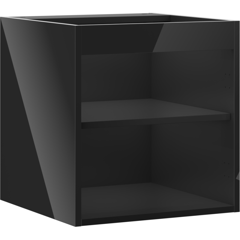 Mexen Box-A kåp för tvättställsskåp 45 cm, svart glans - 91AX1-0450-470-1-70