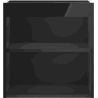 Mexen Box-A Korpus Waschbeckenschrank 45 cm, Schwarz Hochglanz - 91AX1-0450-470-1-70