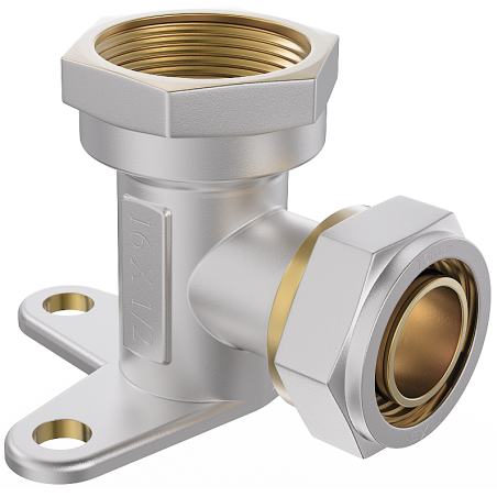 Mexen PEX-S schroefbare muurknie met voet PEX 20 x 3/4 GW - W97228-2034F-00