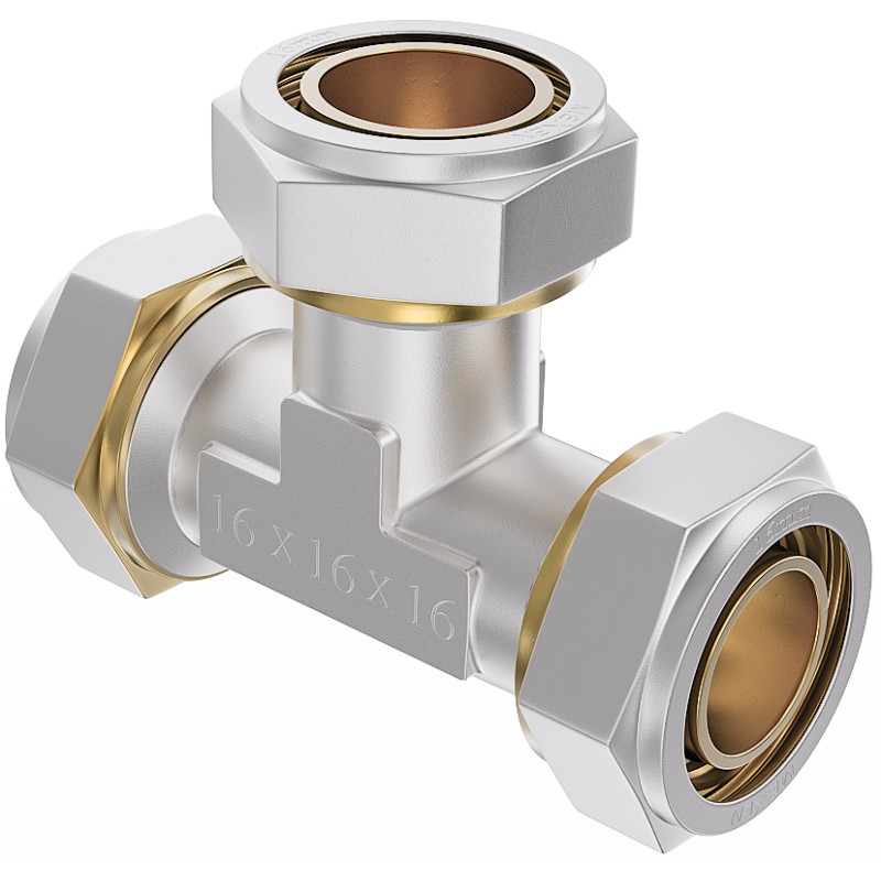 Mexen PEX-S trójnik skręcany PEX 16 x 16 x 16 - W97230-161616-00