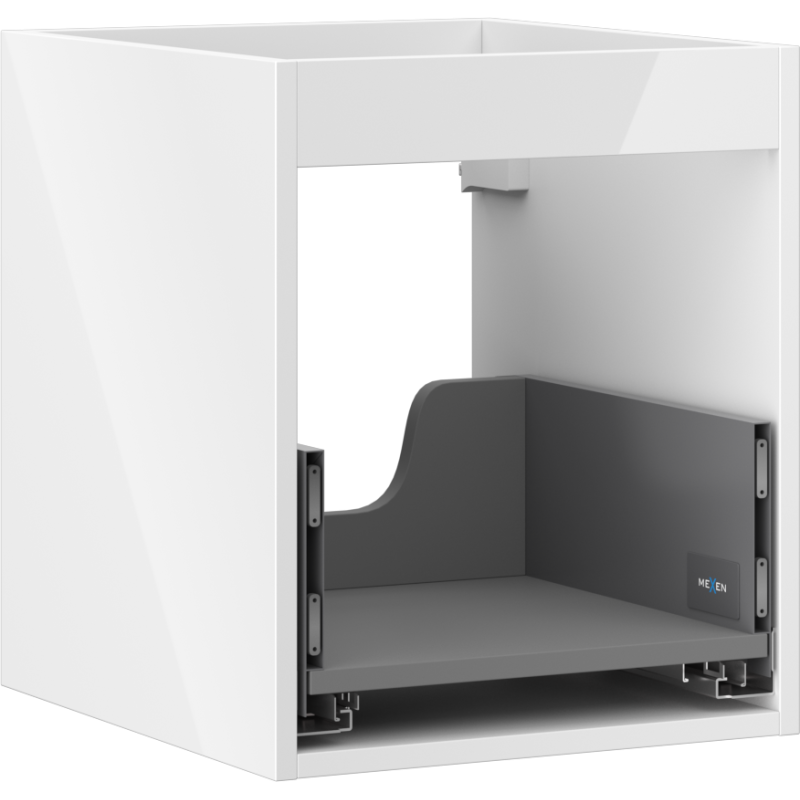 Mexen Box-A Unterschrankgehäuse 40 cm, 1 Schublade, weiß glänzend - 91AX0-0400-470-1-00