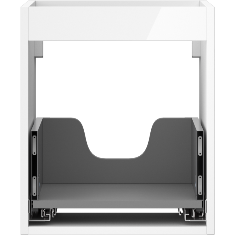 Mexen Box-A cuerpo del mueble bajo lavabo 40 cm, 1 cajón, blanco brillo - 91AX0-0400-470-1-00